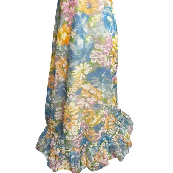 Vintage Union-Made Floral Halter Maxi Dress & Jacket Set | EUC - Picture 3 of 11